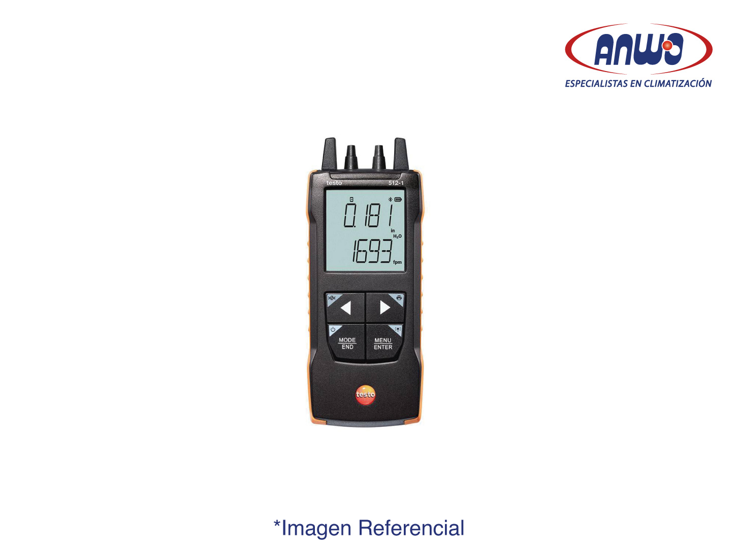 MANOMETRO PRESION DIFERENCIAL TESTO 512-1 (0 A 200 mbar) CON CONEXIÓN APP
